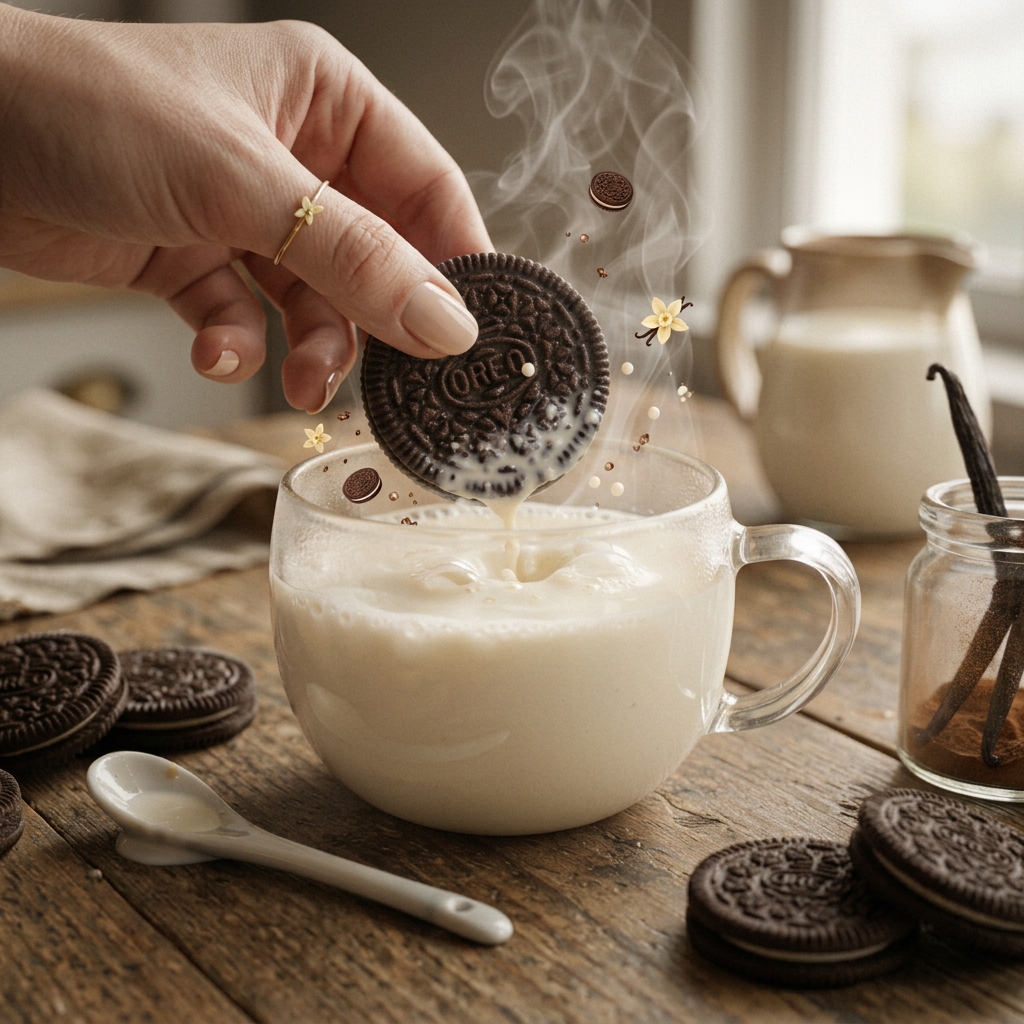 Aroma Fotográfico / Hiperrealista (GALLETA TIPO OREO Y LECHE TIBIA CON VAINILLA)