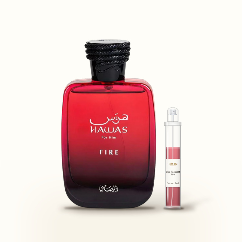 Perfume Rasasi Hawas Fire EDP Hombre en decant de 5 ml